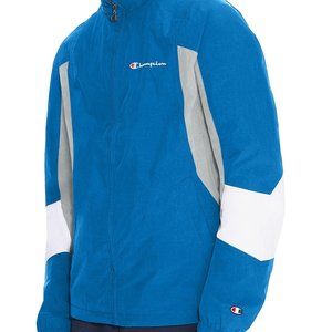 NWT Champion C Life Men's Woven Wind Jacket Hotline Blue XXL 2XL